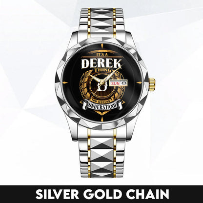DEREK K3579-02 Luxury Alloy-Men Watch, Personalized Premium Gift for Anniversary