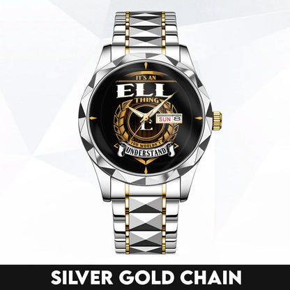 ELL K3579-02 Luxury Alloy-Men Watch, Personalized Premium Gift for Anniversary