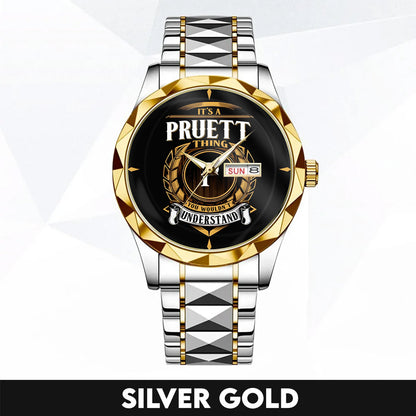 PRUETT K3579-02 Luxury Alloy-Men Watch, Personalized Premium Gift for Anniversary