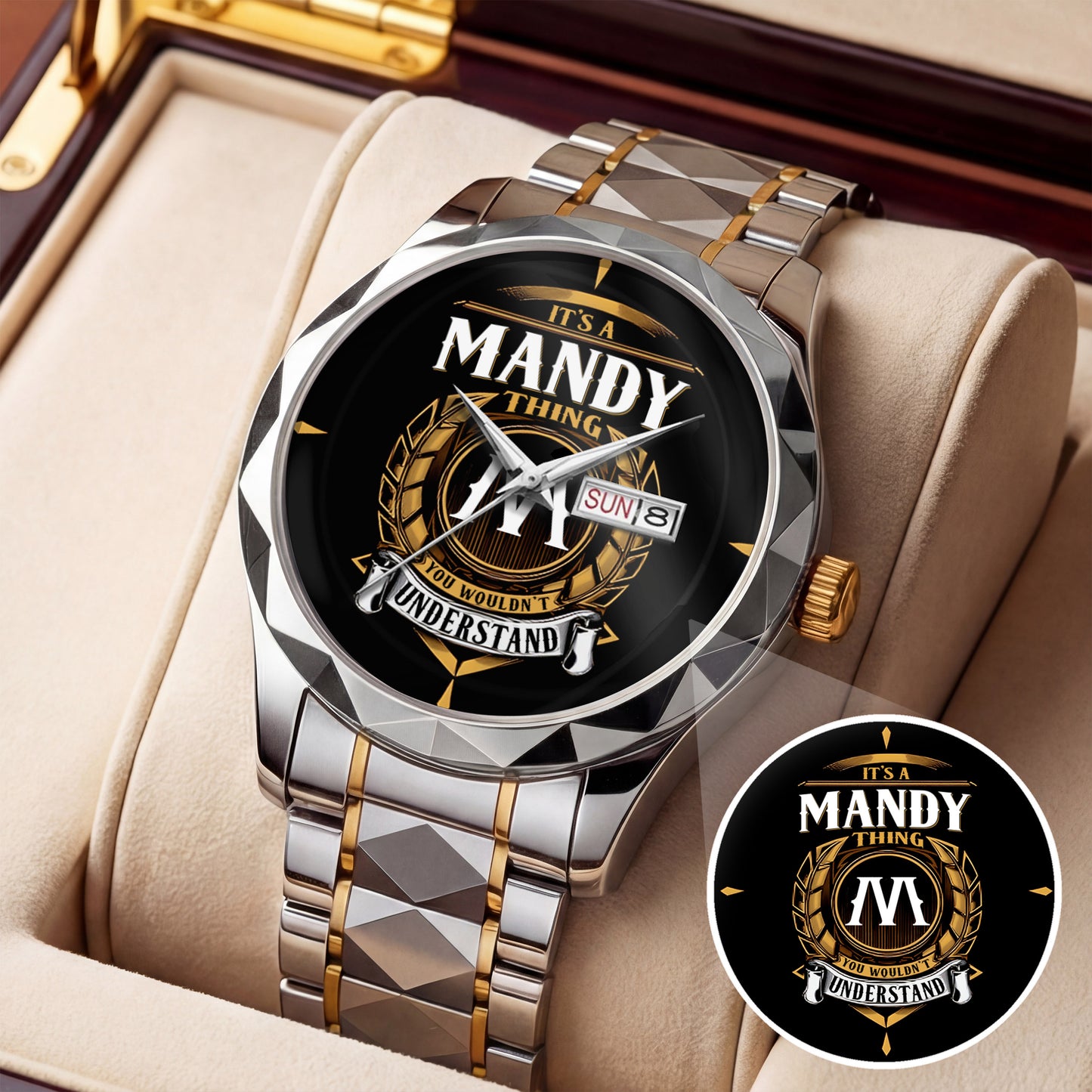 MANDY K3579-02 Luxury Alloy-Men Watch, Personalized Premium Gift for Anniversary